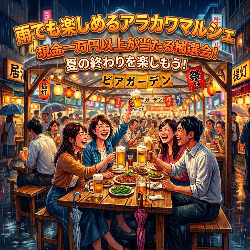 雨天開催
あらかわエキママルシェ
2026